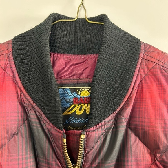 Eddie Bauer Quilted Down Filled Jacket Women's Large Plaid - Picture 7 of 13